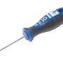 Cacciavite LUX Comfort TX8, 60mm, con manico bicomponente blu e nero.