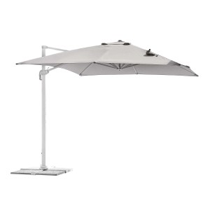 Ombrellone a braccio grigio t.b.t. per giardino o terrazza.