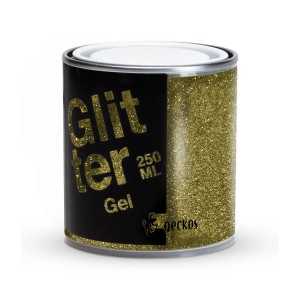 Barattolo di t.b.t. Gel glitterato, color oro, per effetti creativi.