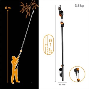 Svettatoio a batteria per la potatura Fiskars bypass