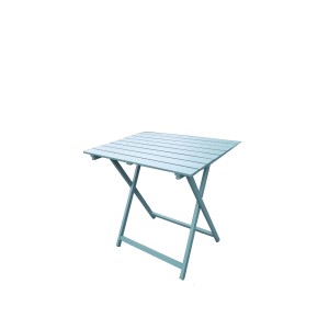 Tavolo da giardino quadrato t.b.t. azzurro chiaro con funzione pieghevole.