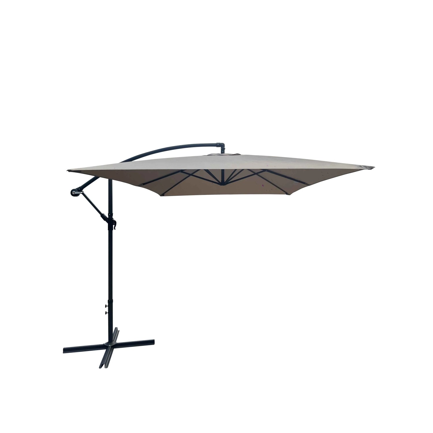 Ombrellone a braccio t.b.t. beige, ideale per giardino e terrazza.