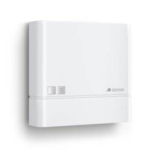 Interruttore crepuscolare Steinel NightmatiQ bianco per illuminazione automatica.