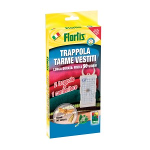 Trappola per tarme dei vestiti Florlis: 2 trappole e 1 contenitore, durata fino a 90 giorni.