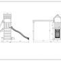Gioco da giardino Floppi con scivolo e altalene 379x396xh262 cm_5