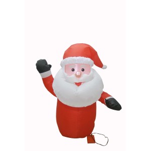 Babbo Natale gonfiabile come figura luminosa per esterni.