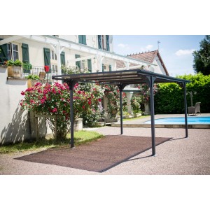 Tettoia in alluminio e policarbonato 300x480 cm