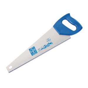 Sega a mano LUX per legno 400 mm Classic con manico blu. Sega universale per legno fai da te.