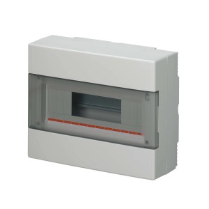 Centralino da parete per muratura 12 moduli con portella IP40 grigio