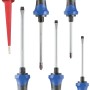 Set di cacciaviti da 6 pezzi di LUX-TOOLS con cacciaviti a taglio, a croce e tester di tensione.