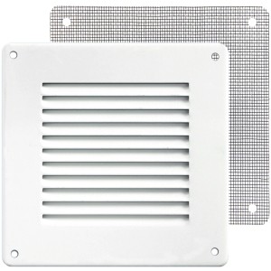 Griglia Di Ventilazione In Alluminio 600x600 Mm - Per Pareti E Soffitti - Zincata, Leggera E Resistente