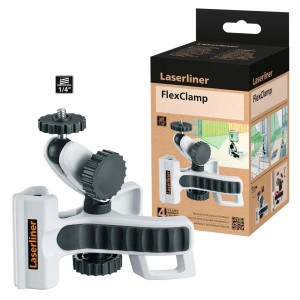 Laserliner FlexClamp: Morsetto universale per strumenti di misura con attacco da 1/4 di pollice.