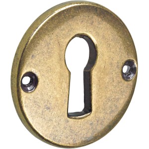 Hettich bocchetta per chiave, brunita, rotonda, per serrature per mobili.