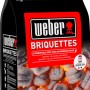 Weber Grillbrikett 4 kg in sacco: Bricchetti di carbone per barbecue a carbonella.
