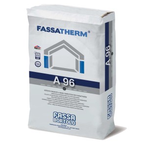 Sacco di malta adesiva Fassatherm A96, Collanti per lavori di facciata.