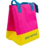 Borsa termica da campeggio t.b.t., rosa/gialla/blu.