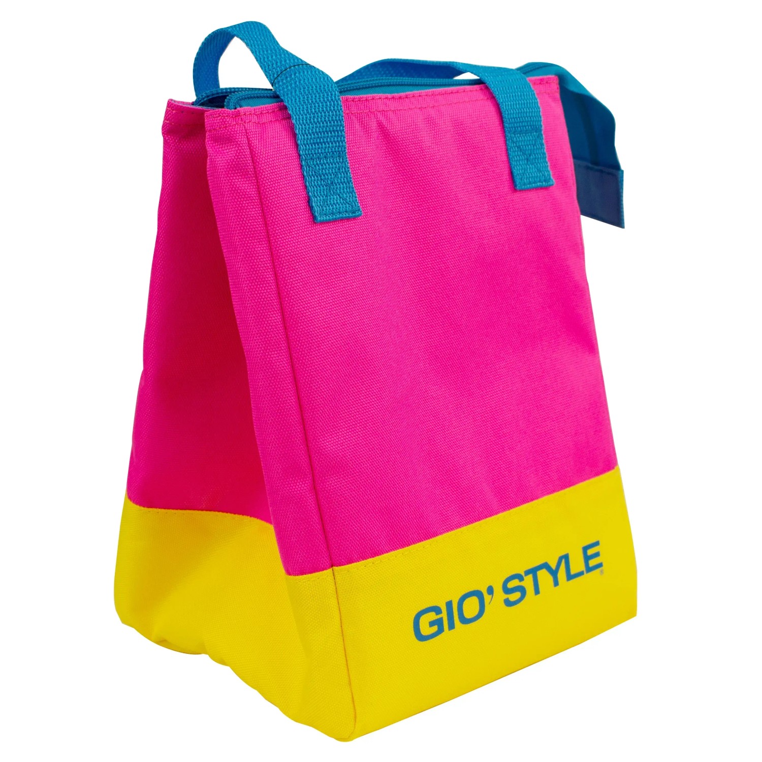 Borsa termica da campeggio t.b.t., rosa/gialla/blu.