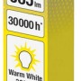 Lampada fluorescente a LED Osram, 5,4W, bianco caldo, tubo G13 nella confezione.