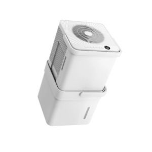 Deumidificatore bianco t.b.t. per un clima interno confortevole.