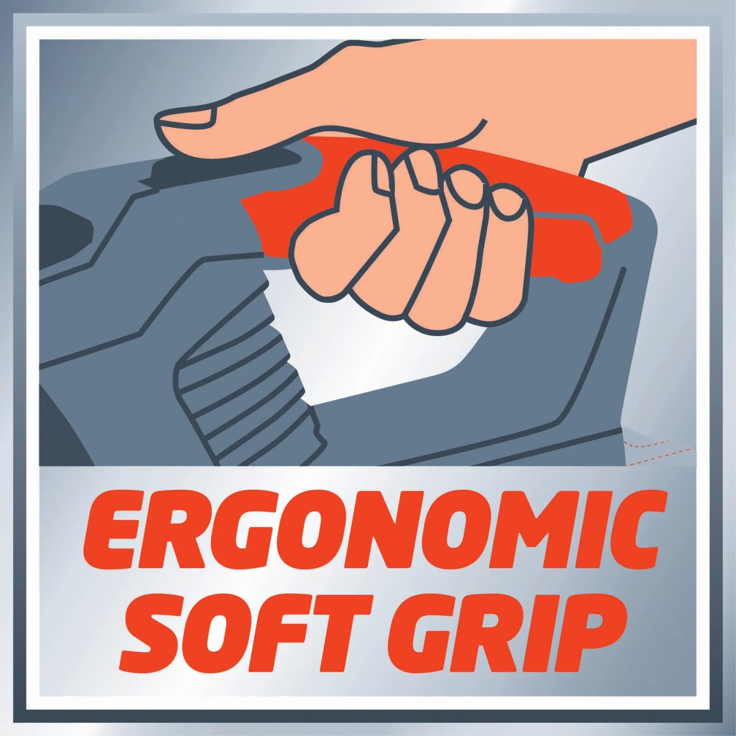 Einhell aspirapolvere a batteria: Impugnatura ergonomica per un uso confortevole.
