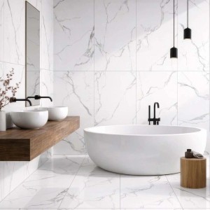 Piastrella in gres porcellanato Calacatta Deus 60x120 cm 1,44 m²