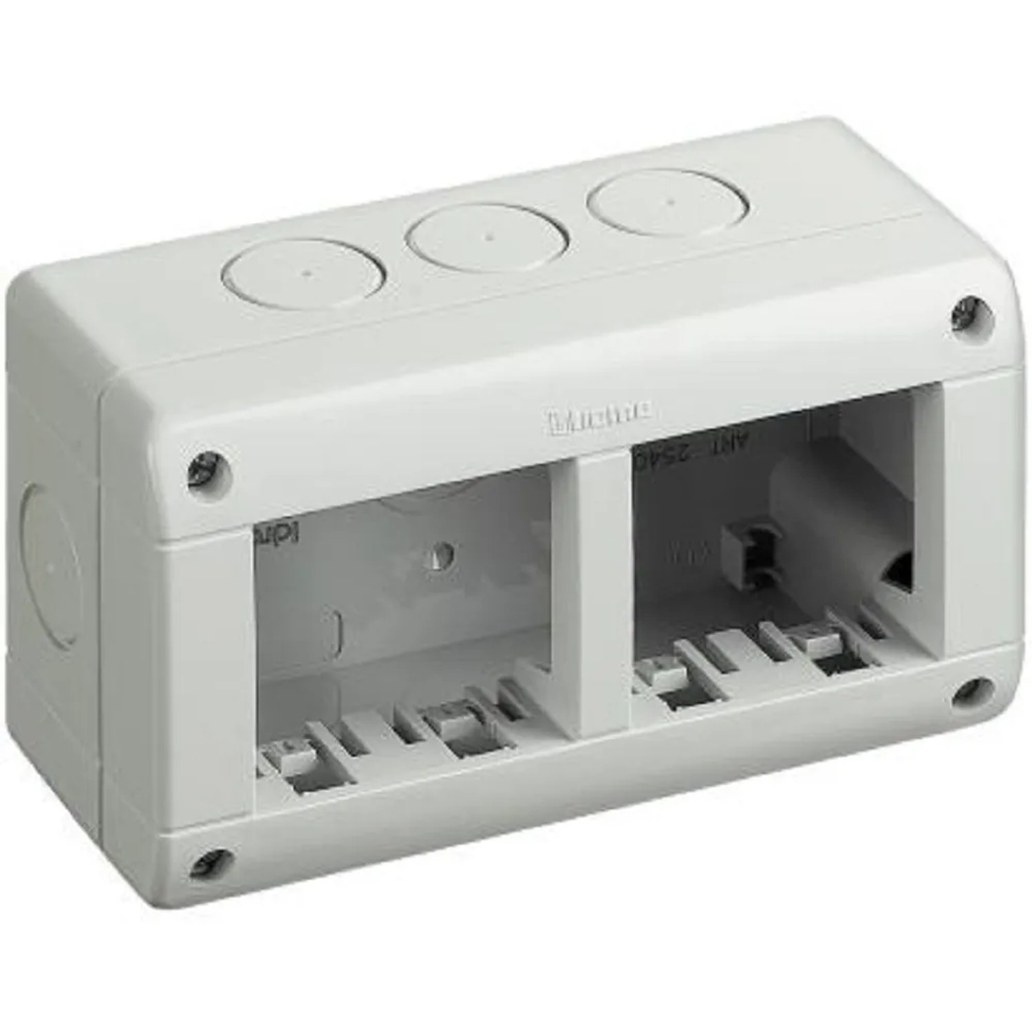 custodia-protettiva-ip40-bticino-m-tix-con-base-e-coperchio-2-2-moduli