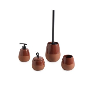 Dosasapone bagno Wilma in ceramica 450 ml terracotta
