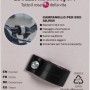Campanello per bici nero per montaggio sul manubrio, accessorio per più sicurezza.