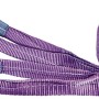 Fascia di sollevamento viola t.b.t. per barca e yacht, arrotolata e con estremità ad anello.