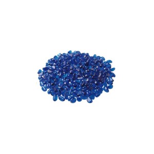 Ciottoli decorativi blu, Ciottoli e granulati, per giardino e decorazione.