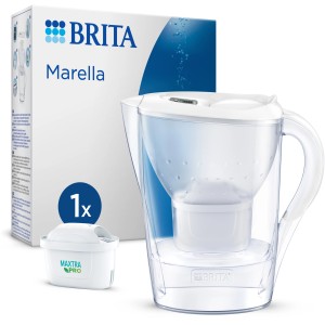 Caraffa filtrante Brita Marella, 2.4 l, bianca, con 1 cartuccia Maxtra Pro.