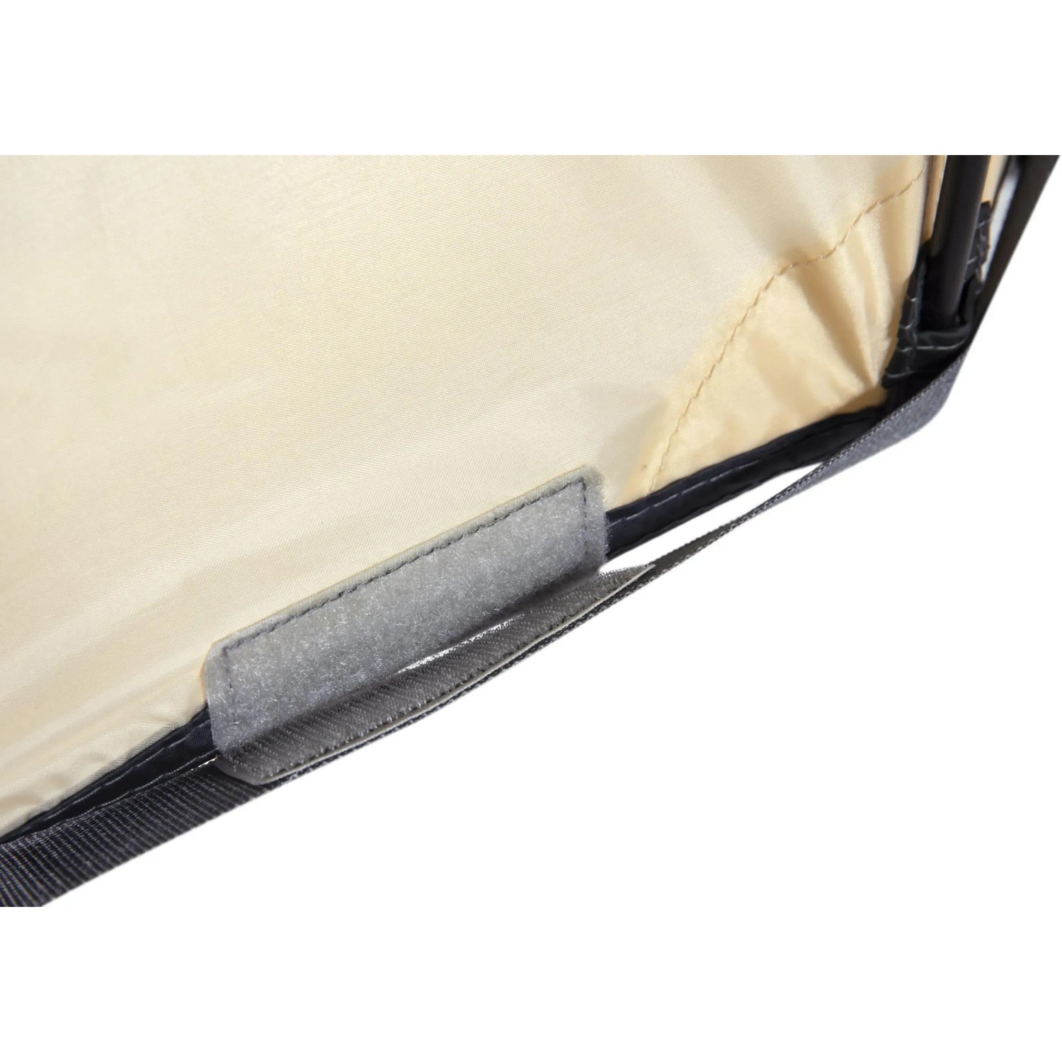 Dettaglio: parasole Bestway LAY-Z-SPA con chiusura a velcro.