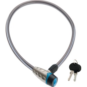 Lucchetto a cavo Burg Wächter 650 Reflex per bici, 80cm con 2 chiavi.