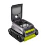 Robot pulitore per piscina Zodiac Sweepy SWY3520 grigio con vano filtro aperto e spazzole.
