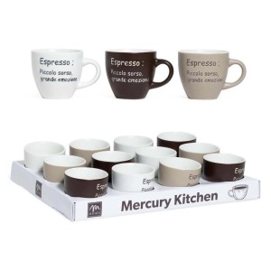 Tazzina caffè 100 ml 8,5x6 cm colori assortiti