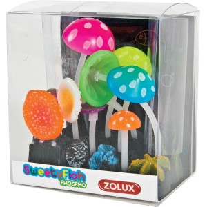 Zolux t.b.t. funghi, decorazione colorata per acquari.