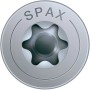 Dettaglio di vite universale Spax con attacco T-Star plus e testa a rondella.