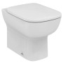 WC sospeso bianco (t.b.t.) con brida chiusa.