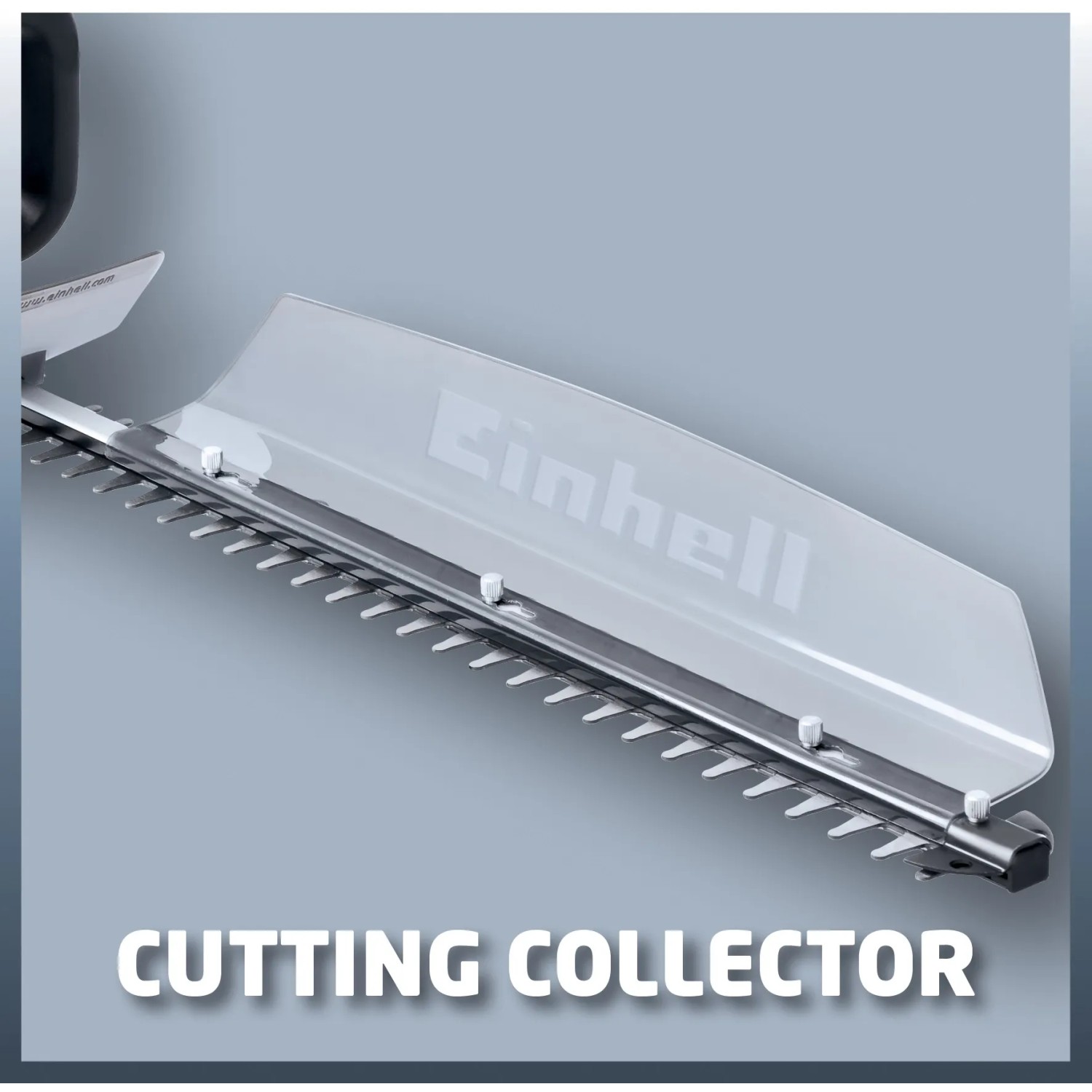 Tagliasiepi a batteria Einhell GC-CH 1855/1 Li Solo con raccoglitore.