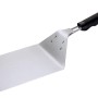 Paletta per pizza Jamestown in acciaio inox con manico nero per pizza croccante alla griglia.