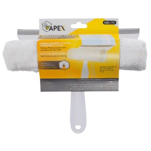 Sistema lavavetri con panno microfibra e gomma 25 cm Apex