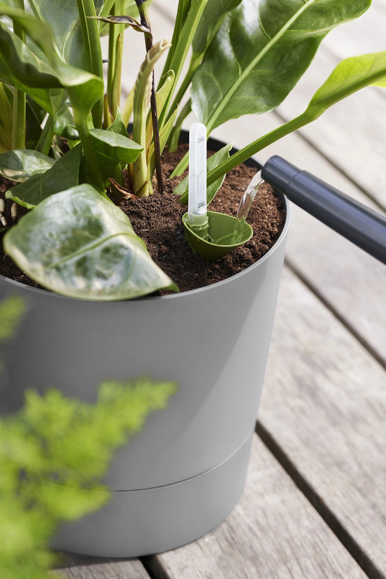 Acan Tradineur 6 Vasi Rotondi In Plastica 25 Cm Verde Con Fori - Per Piante Mediterranee Interno/Esterno