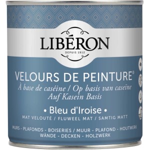 Idropittura lavabile Velours de Peinture Liberon Bleu d`Iroise 0,5 L
