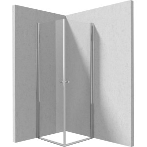 Cabina doccia quadrata Coliseo Idrostile vetro 6 mm 800x2000 mm cromo