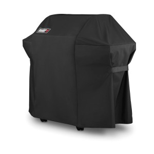 Copertura nera per barbecue Weber, protegge dalle intemperie.