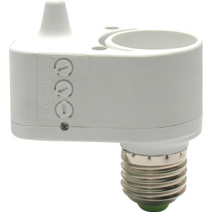 Adattatore Sensori bianco t.b.t. con attacco E27 e sensori.