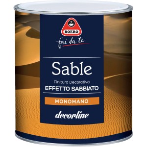 Boero Sable pittura effetto decorativo sabbia, barattolo.