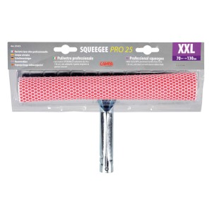 t.b.t. tergivetro con spugna rossa e manico telescopico per la cura dell'auto.