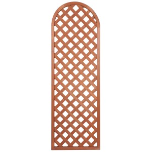 Tutore in legno con cima arrotondata per piante da giardino.