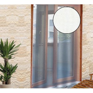 t.b.t. zanzariera magnetica per porta, dettaglio della struttura a rete.